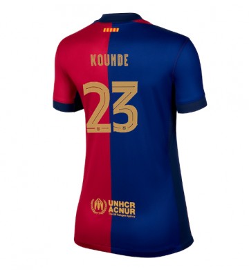 Barcelona Jules Kounde #23 Hemmatröja Kvinnor 2024-25 Kortärmad